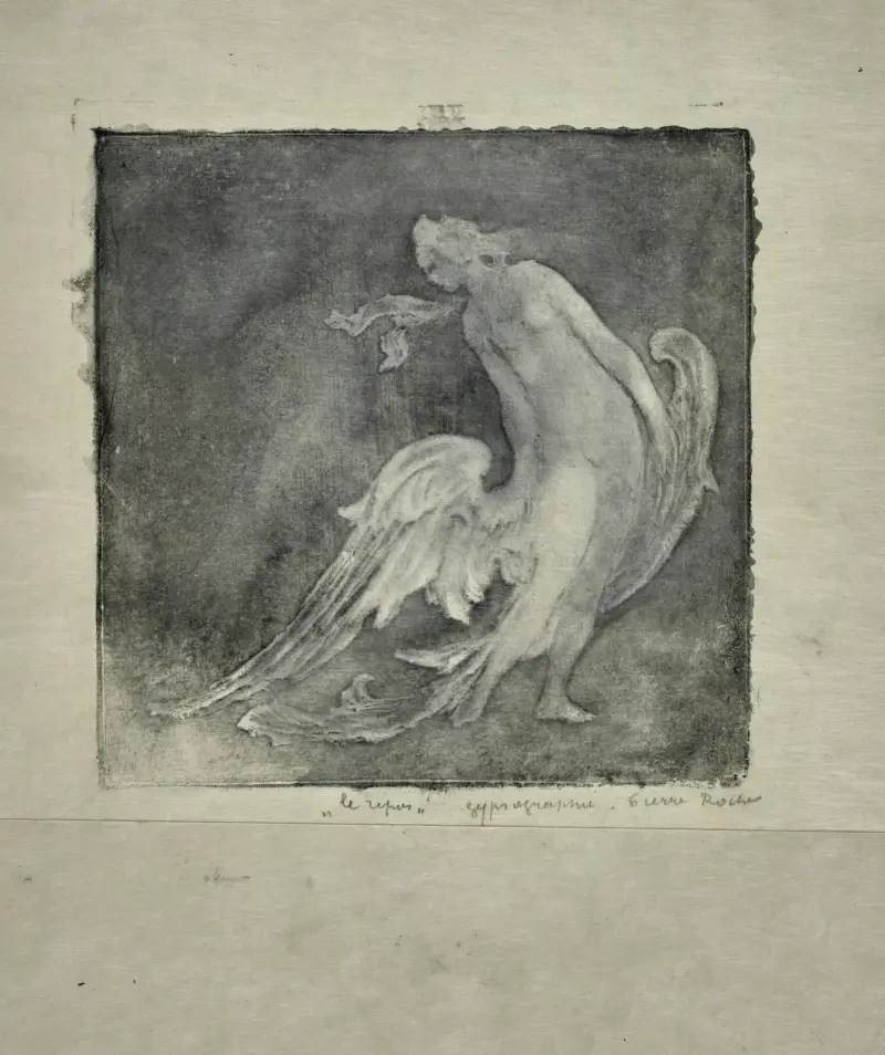 Femmes-cygnes (volantes) I. Le repos av Pierre Roche
