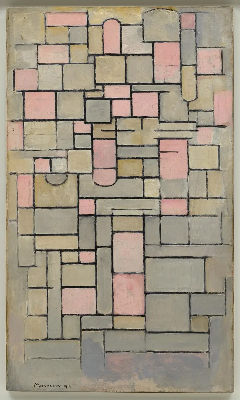 Kompozice 8, Piet Mondrian