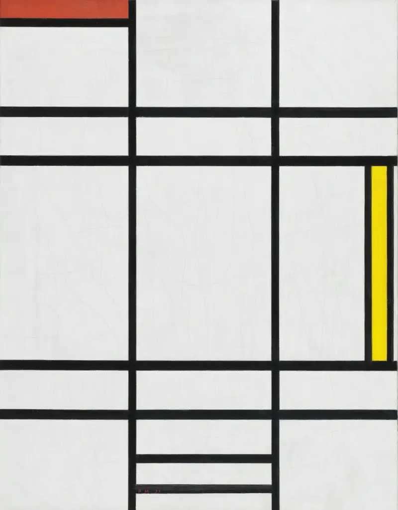 Composition in White, Red, and Yellow av Piet Mondrian