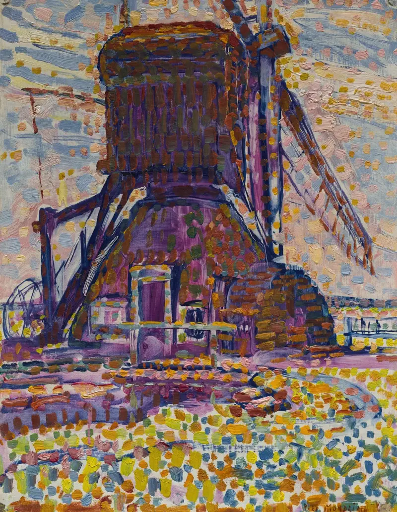 Die Winkel-Mühle von Piet Mondrian