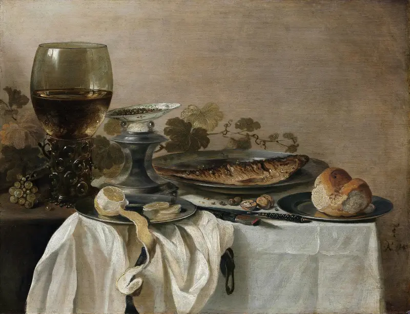 Still Life with a Fish av Pieter Claesz