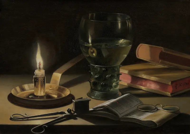 Still Life with Lighted Candle av Pieter Claesz