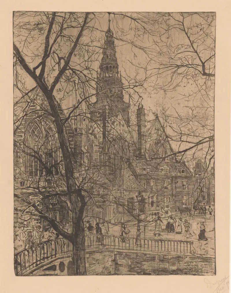 Oude Kerk in Amsterdam von Pieter Dupont