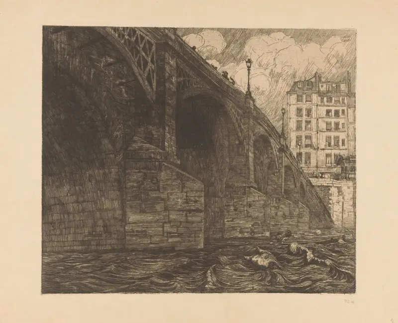 Pont de la Tournelle in Parijs av Pieter Dupont