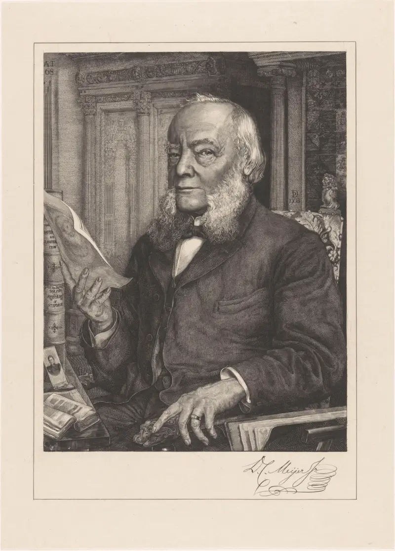 Porträtt av Dirk Christiaan Meijer av Pieter Dupont