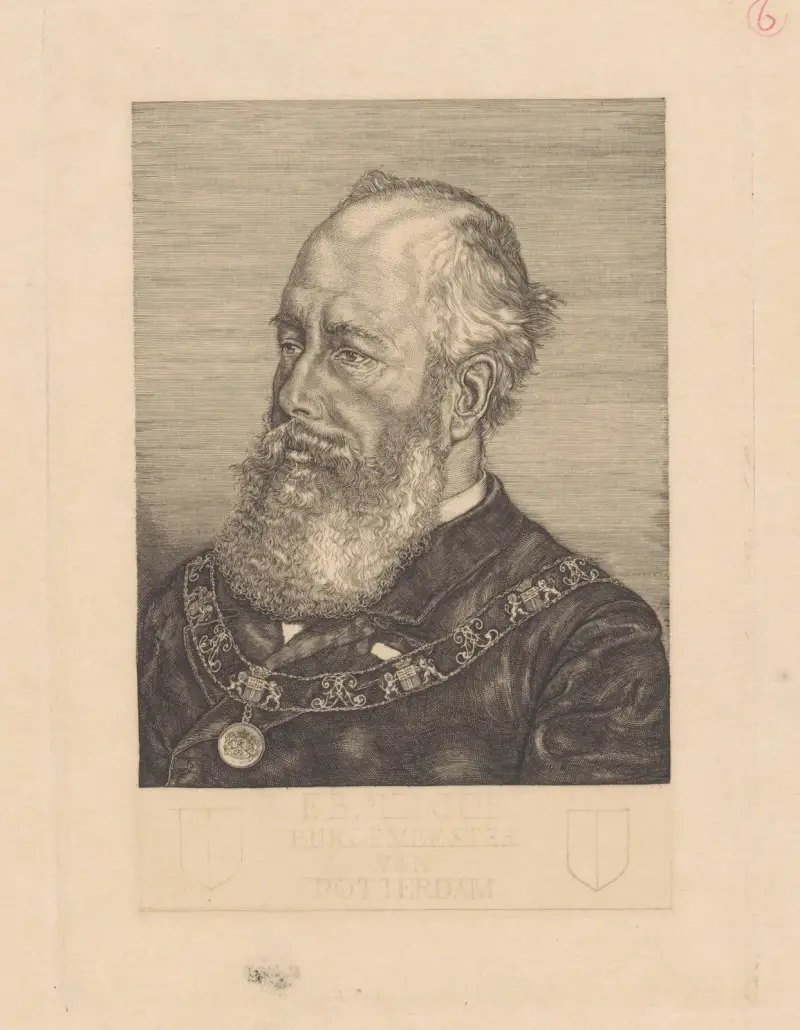 Porträtt av Frederik Bernard s'Jacob av Pieter Dupont