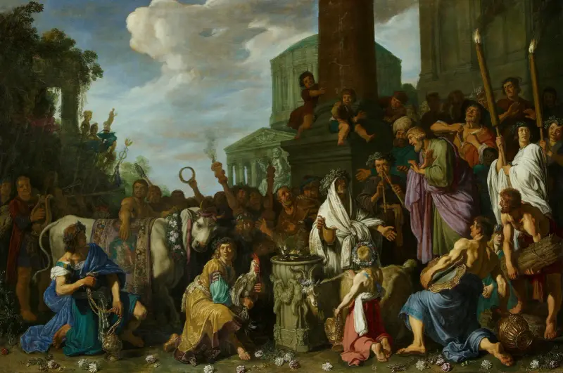 Paul and Barnabas in Lystra av Pieter Lastman