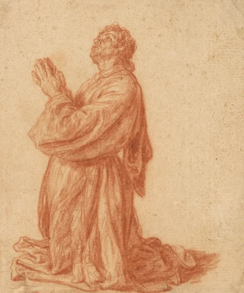 Study of a Kneeling Man av Pieter Lastman