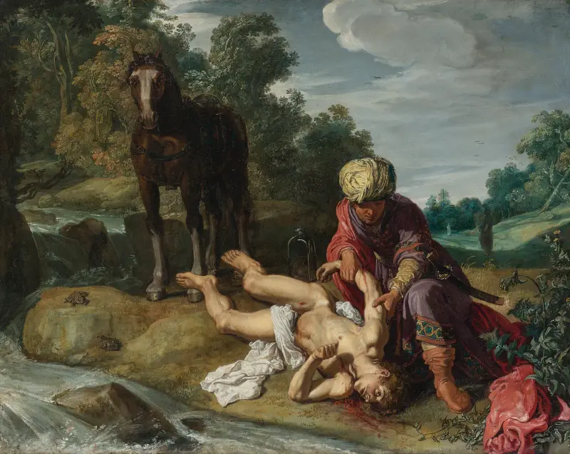 Der barmherzige Samariter von Pieter Lastman