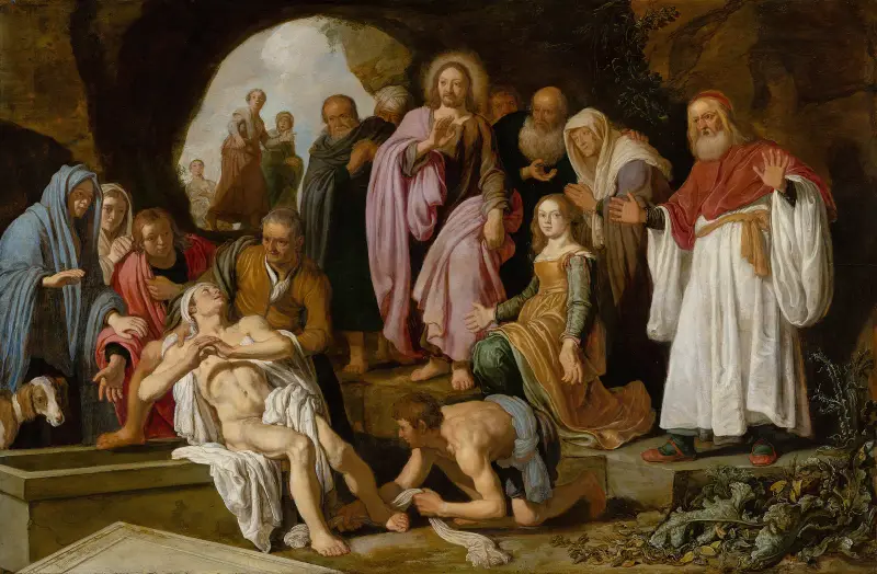 Uppväckandet av Lazarus av Pieter Lastman