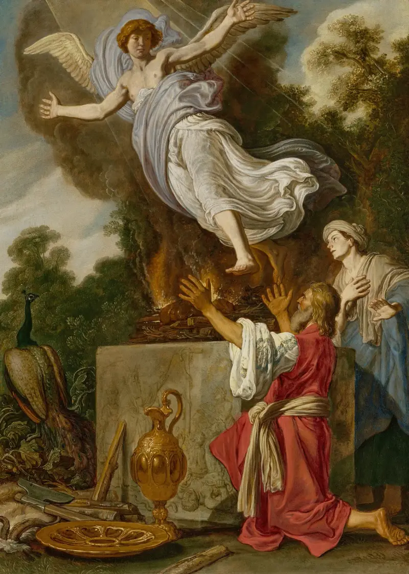 The Sacrifice of Manoah av Pieter Lastman