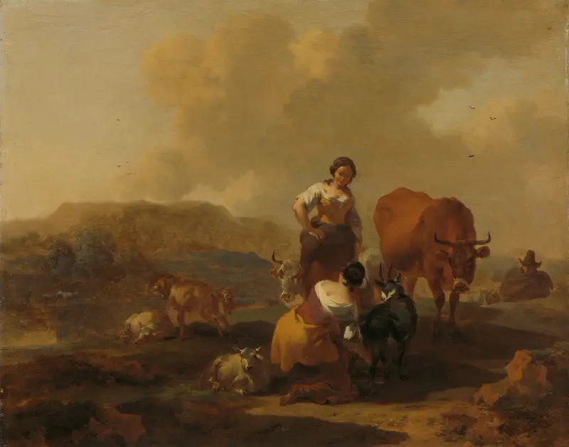Italian Landscape, 1655 av Nicolaes Pietersz. Berchem