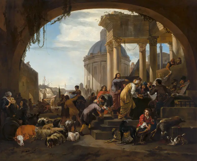 Die Berufung des heiligen Matthäus, 1657 von Nicolaes Pietersz. Berchem