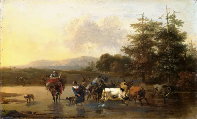 Boskapshjorden av Nicolaes Pietersz. Berchem