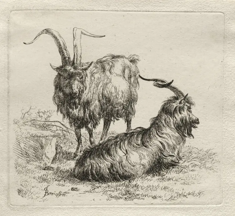 Två getter av Nicolaes Pietersz. Berchem