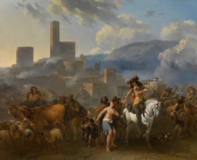 Kriegszeit von Nicolaes Pietersz. Berchem