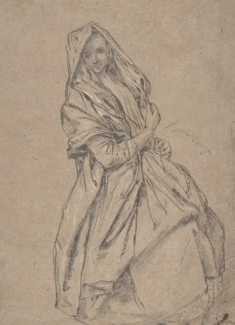 Study of a Seated Woman av Pietro Longhi