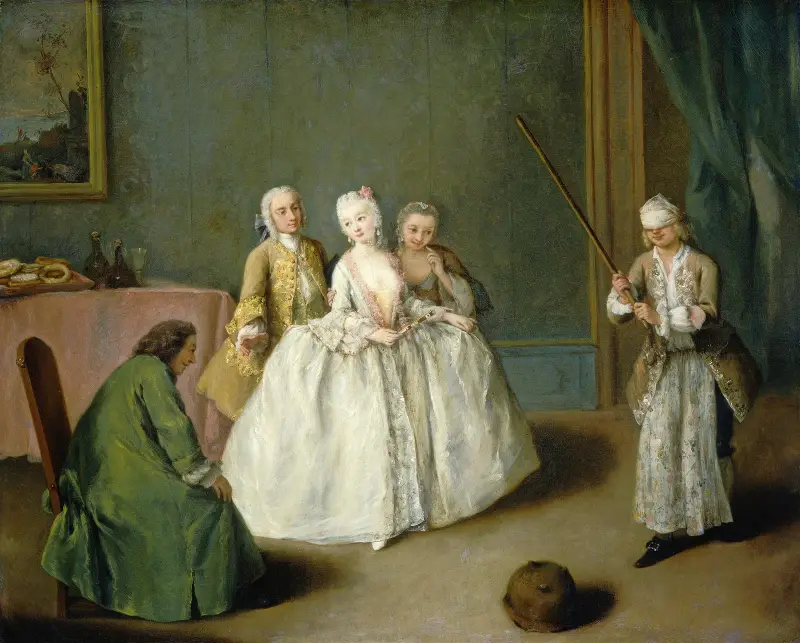 The Game of the Cooking Pot av Pietro Longhi