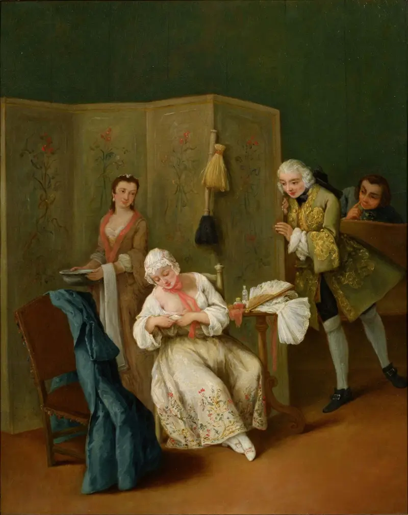The Indiscreet Gentleman av Pietro Longhi