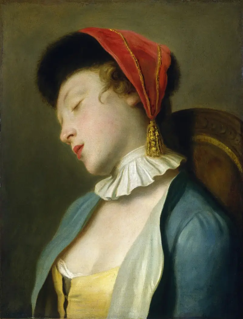 Schlafendes Mädchen, 1760 von Pietro Rotari