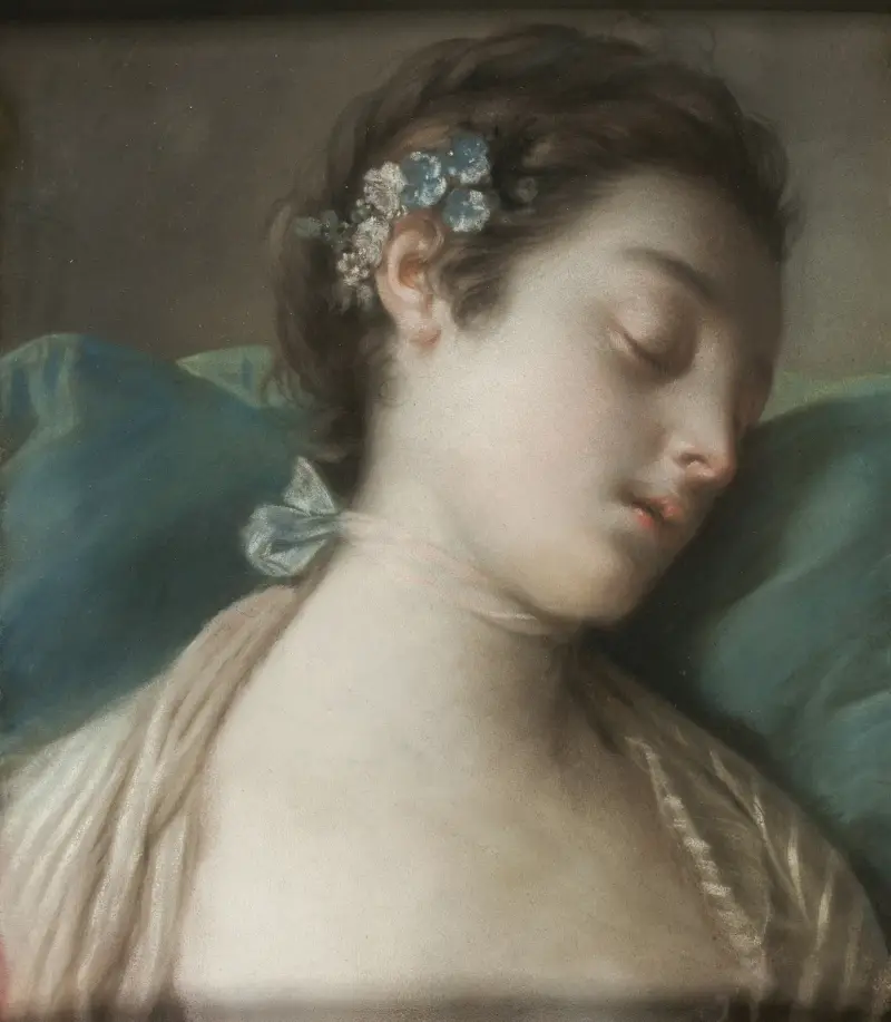 Schlafendes Mädchen, 1750 von Pietro Rotari