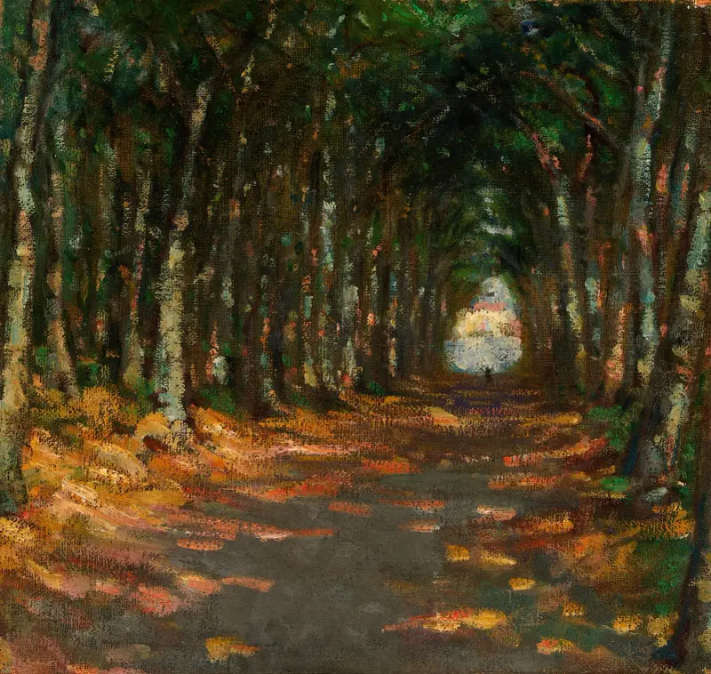 Allé i parken av Alice Pike Barney