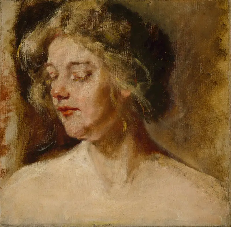 Blondes Studienmodell von Alice Pike Barney