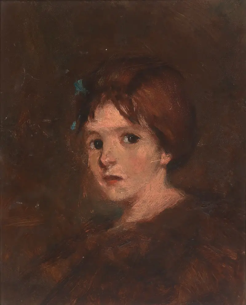 Kind in Braun von Alice Pike Barney