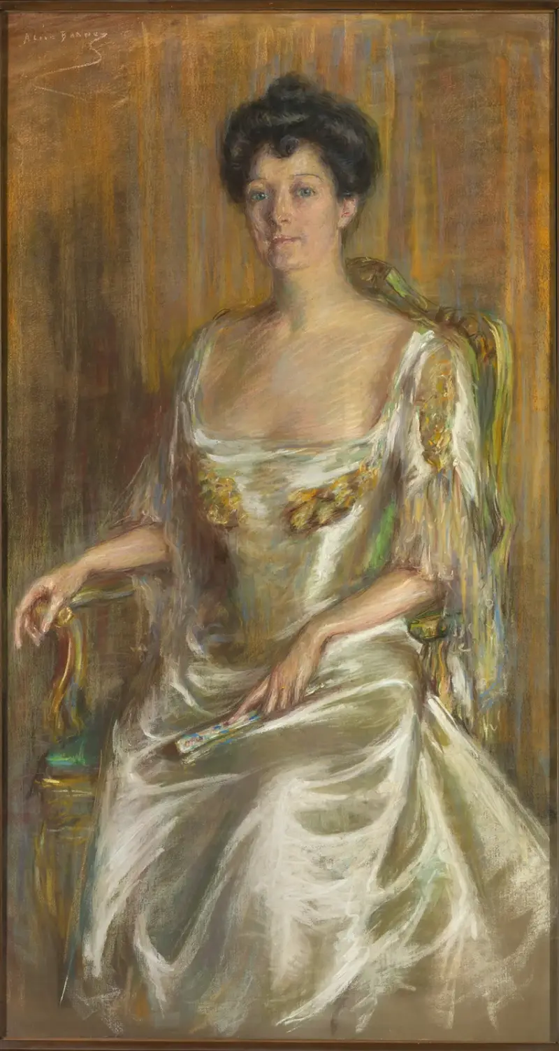 Dame mit Fächer von Alice Pike Barney