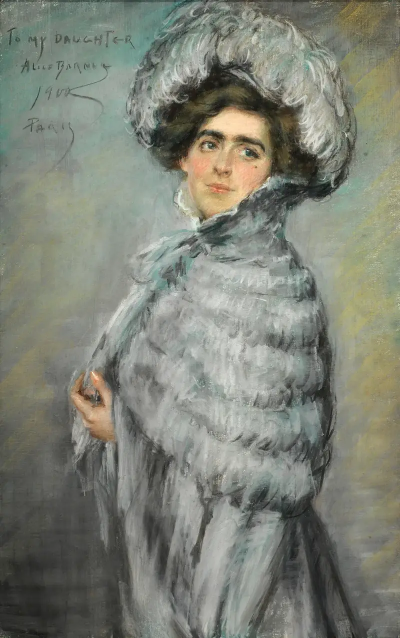 Laura Alice in Grey av Alice Pike Barney