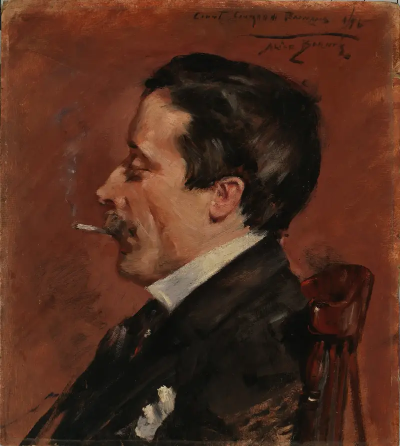 Man with Cigarette av Alice Pike Barney