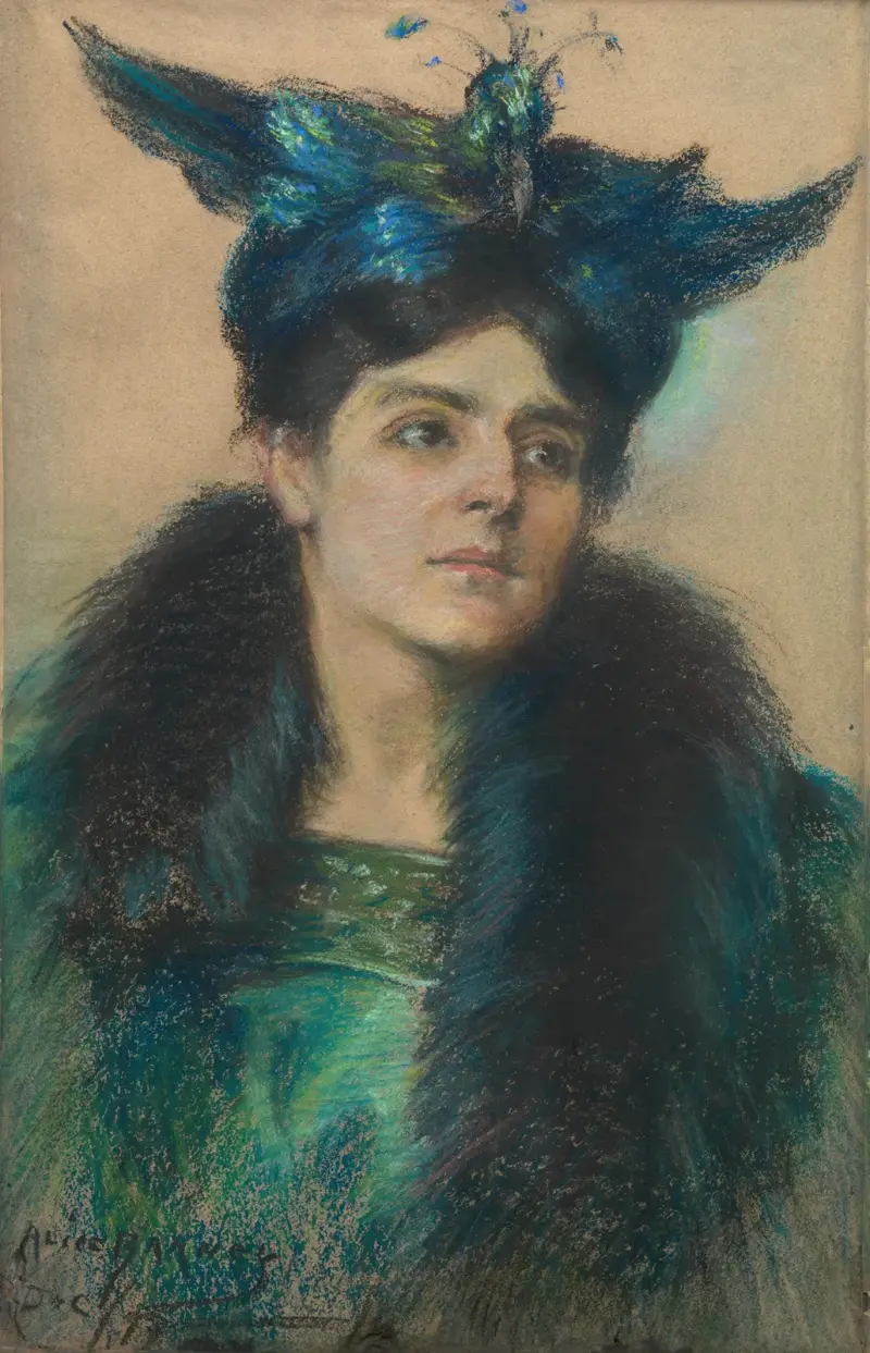 Marianne med hatt av Alice Pike Barney