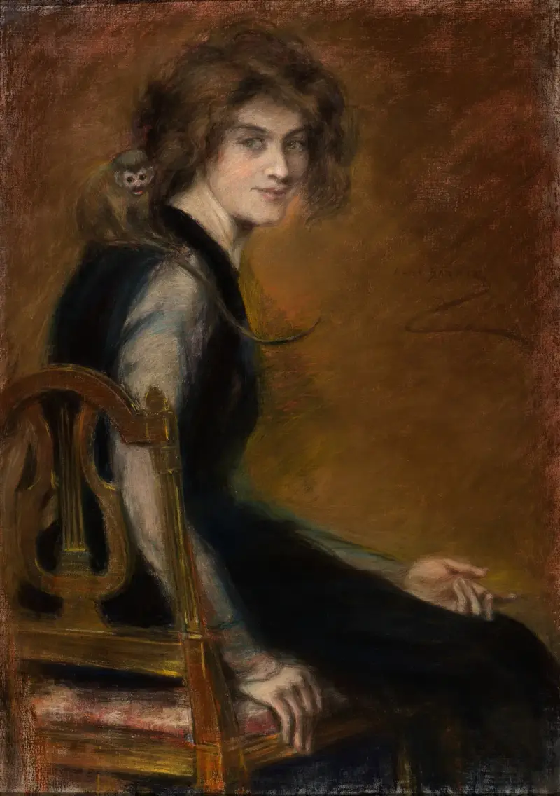Monkey Pet av Alice Pike Barney