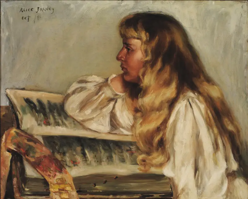 Natalie and Missal av Alice Pike Barney