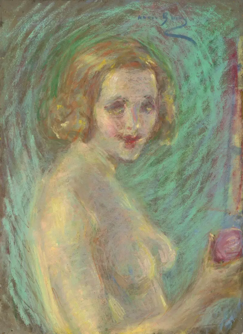 Akt med frukt av Alice Pike Barney