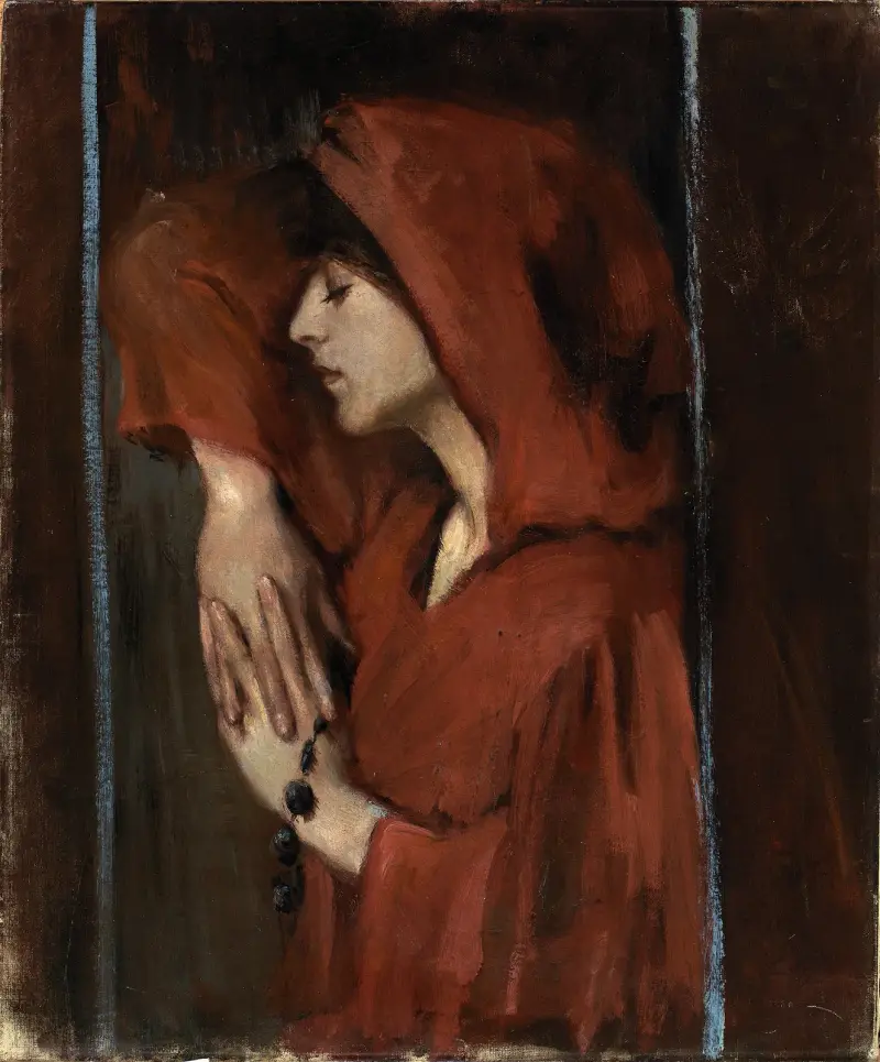 Woman with Red Hood av Alice Pike Barney