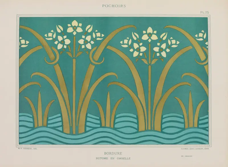 Bordure, Butome en ombelle av Maurice Pillard Verneuil