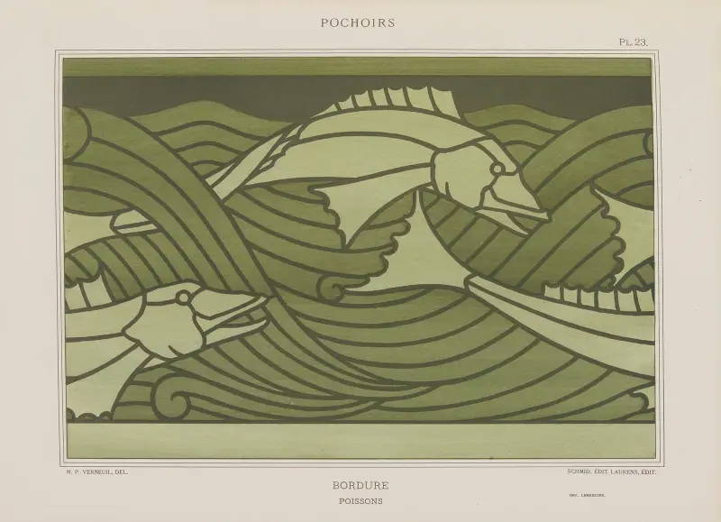 Bordure, poissons av Maurice Pillard Verneuil
