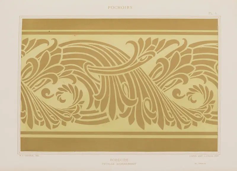 Kanter, ornamangsblad av Maurice Pillard Verneuil