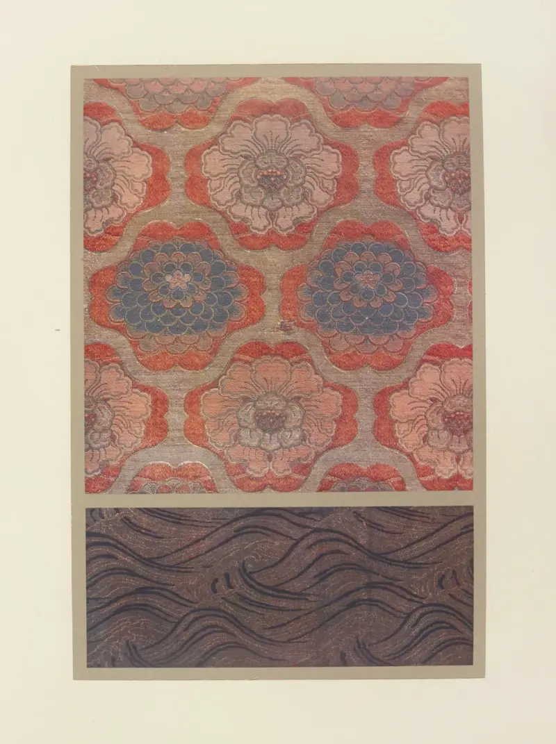 Fleurs stylisées ; vagues av Maurice Pillard Verneuil