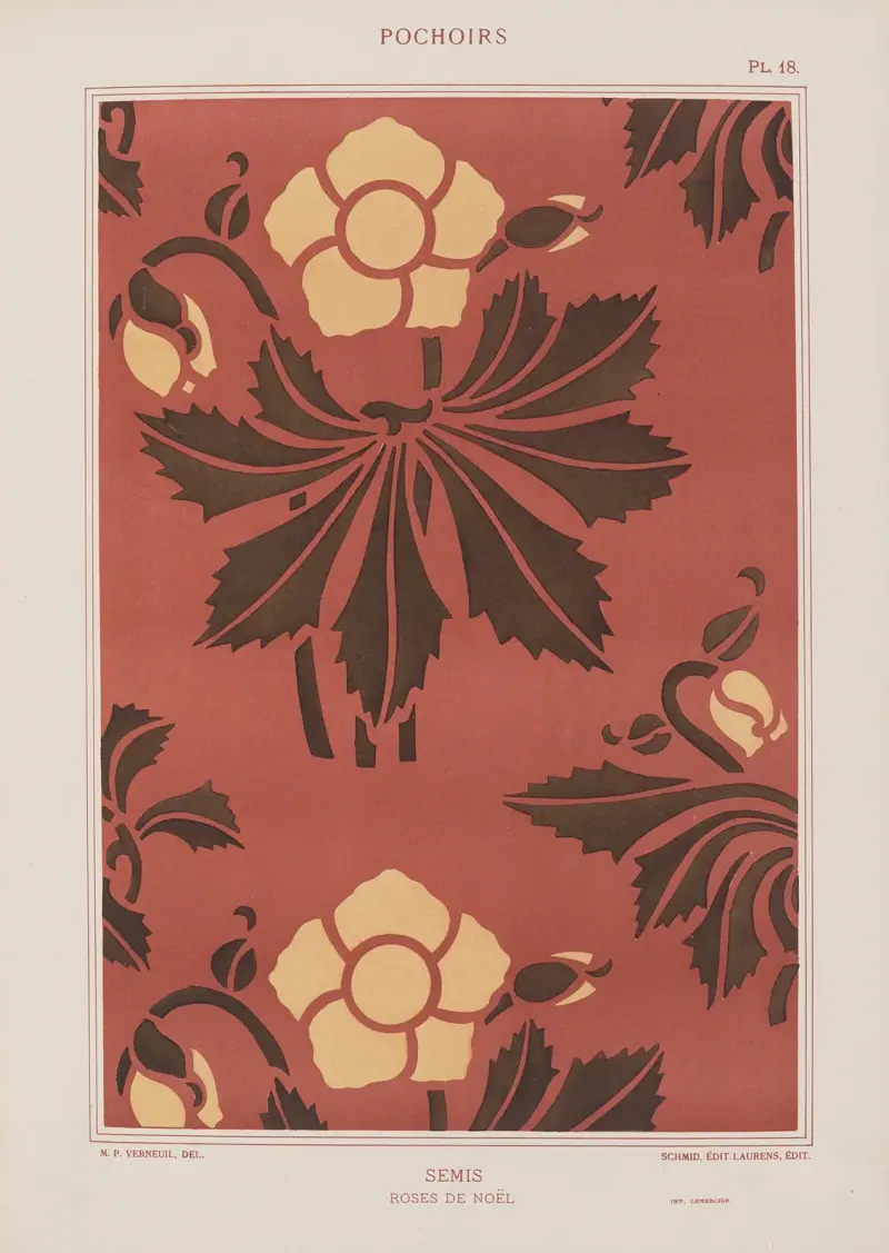 Semis, Roses de Noél av Maurice Pillard Verneuil