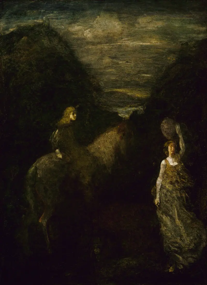 King Cophetua and the Beggar Maid (by 1906) av Albert Pinkham Ryder