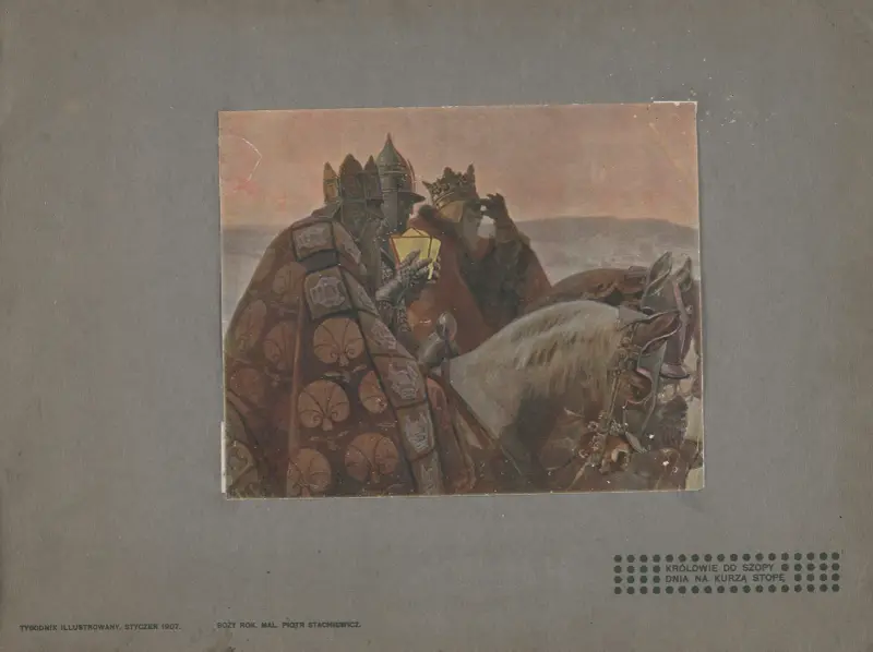 Die Könige zur Hütte am Tag auf dem Hühnerfuß von Piotr Stachiewicz