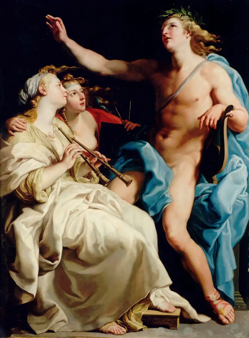 Apollón a dvě múzy, Pompeo Batoni