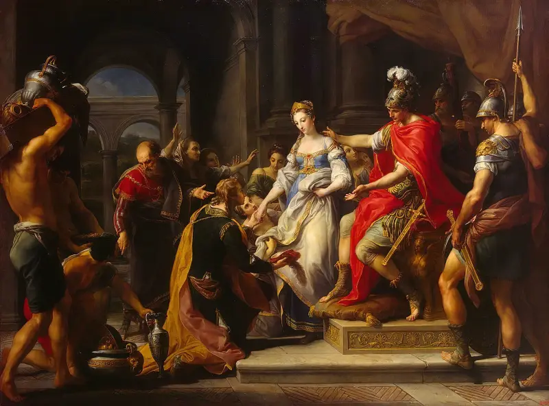 Continence Of Scipio av Pompeo Batoni