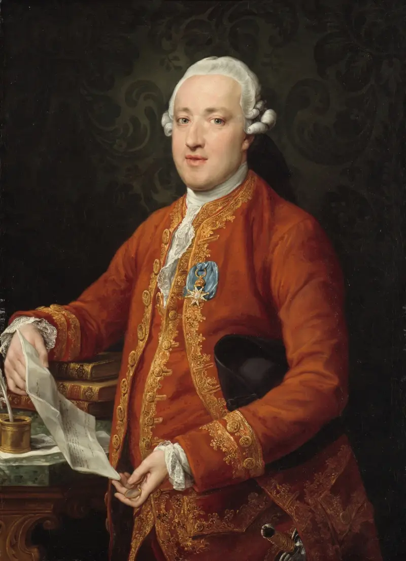 Don José Moñino y Redondo, greve av Floridablanca av Pompeo Batoni