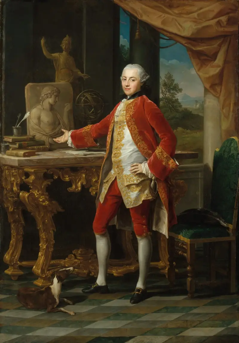 Porträtt av en ung man av Pompeo Batoni