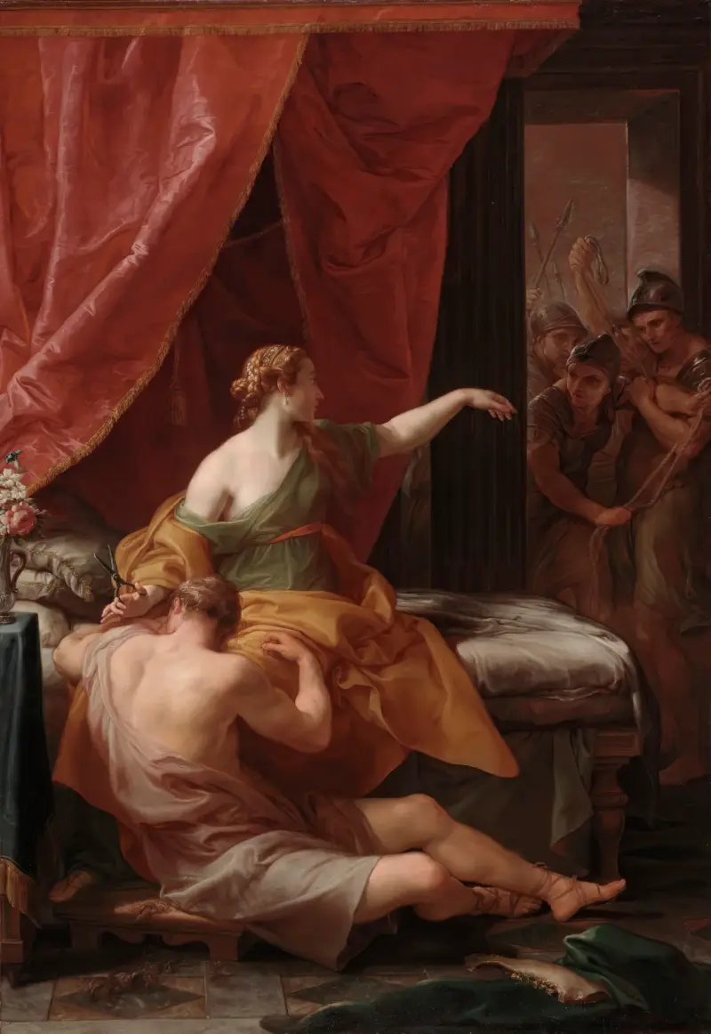 Simson und Delila von Pompeo Batoni