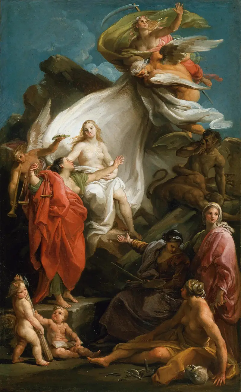 Tiden avslöjar sanningen av Pompeo Batoni