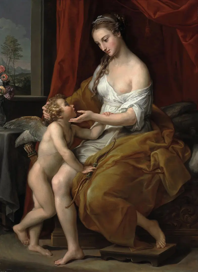 Venuše hladí Amora, Pompeo Batoni